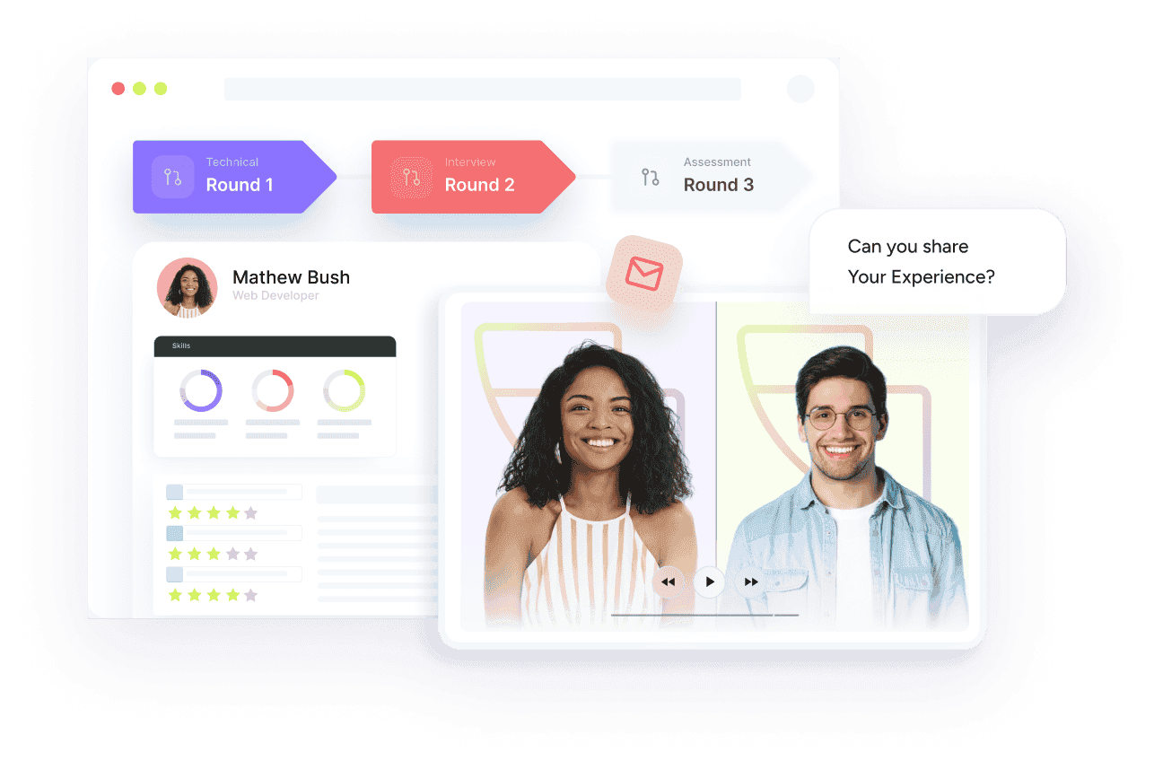 Interview management dashboard interface